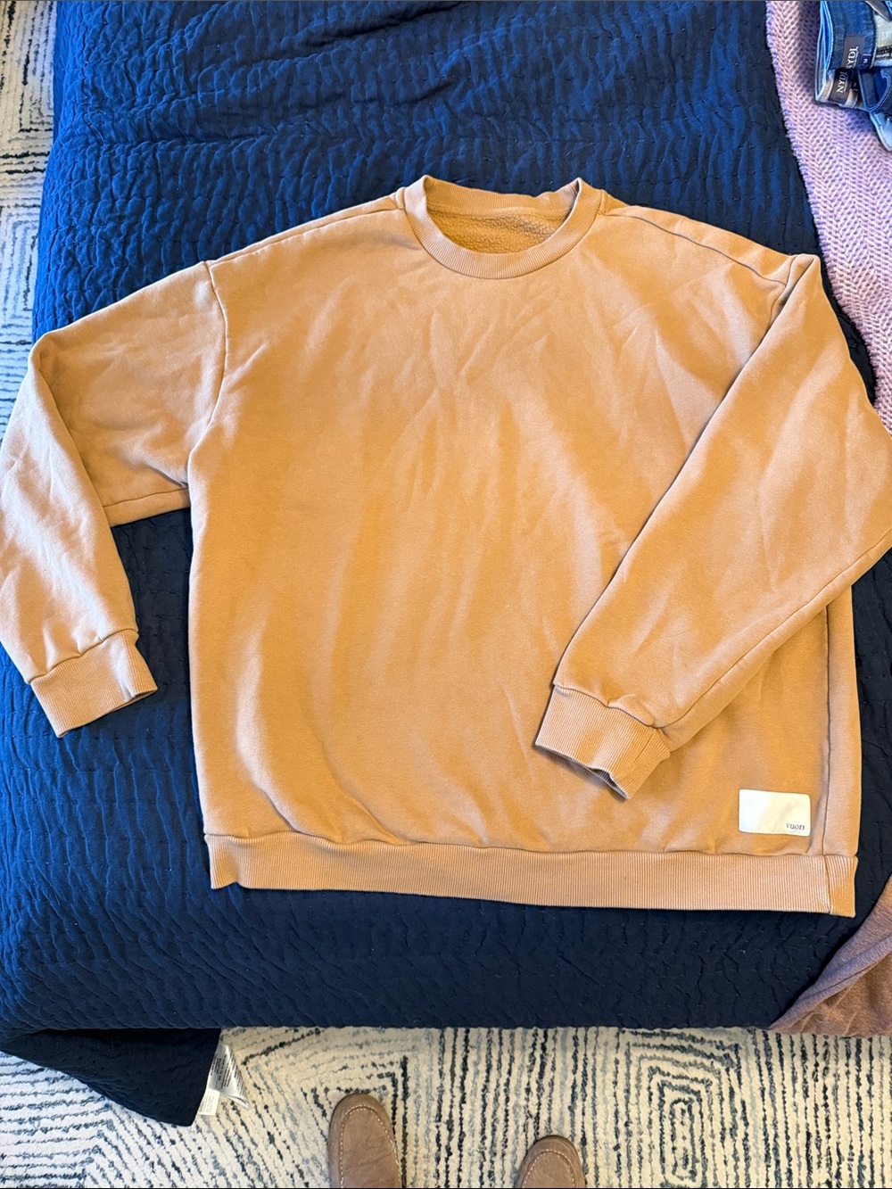Vuori  unisex Ochre Crewneck Sweatshirt